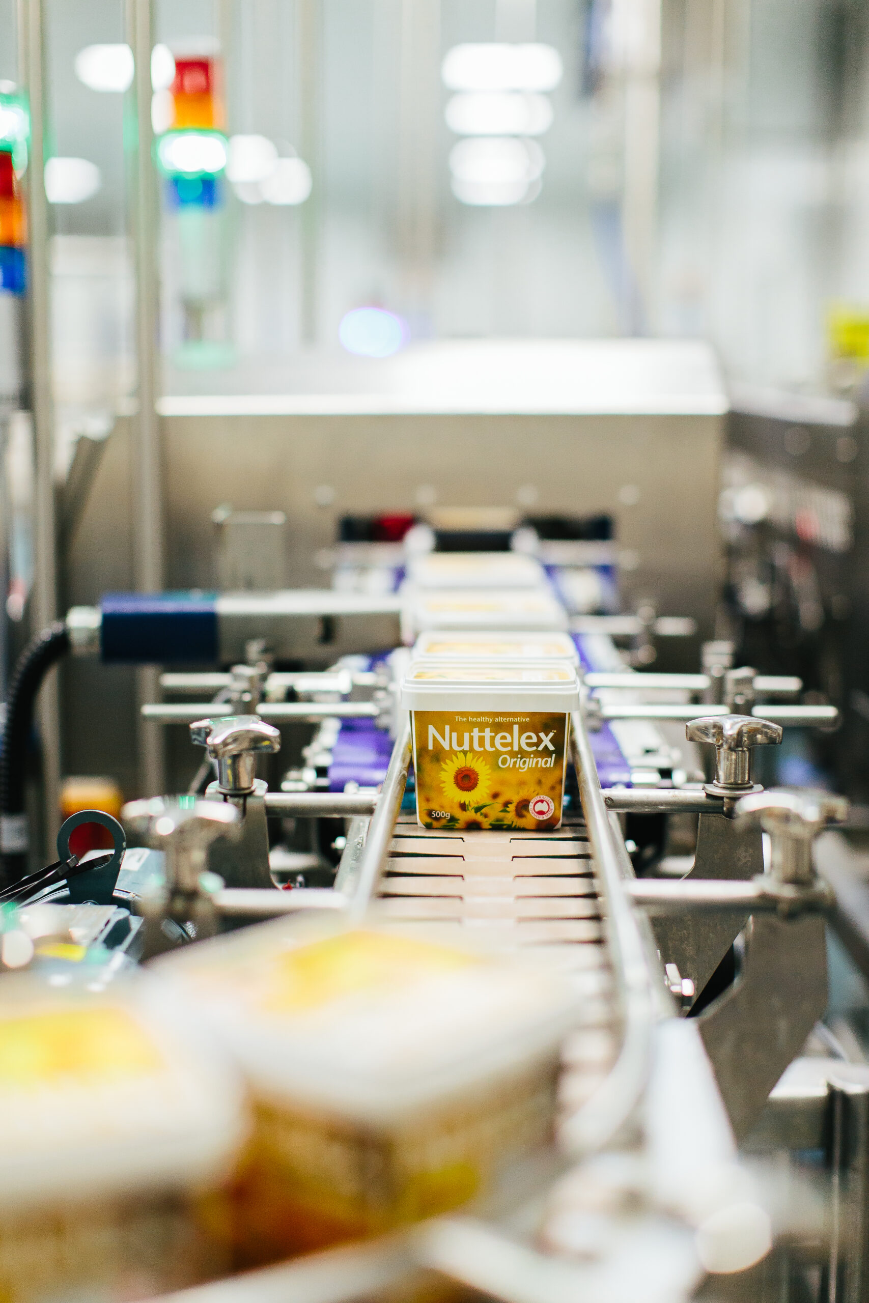 Original Nuttelex on the production line.