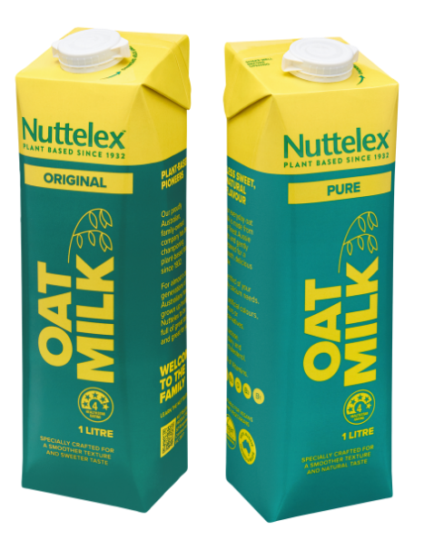 2 cartons of oat milk original and pure nuttelex